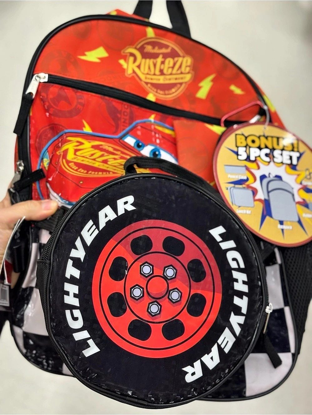 Rusteez Lightyear Backpack Red & Black Kids